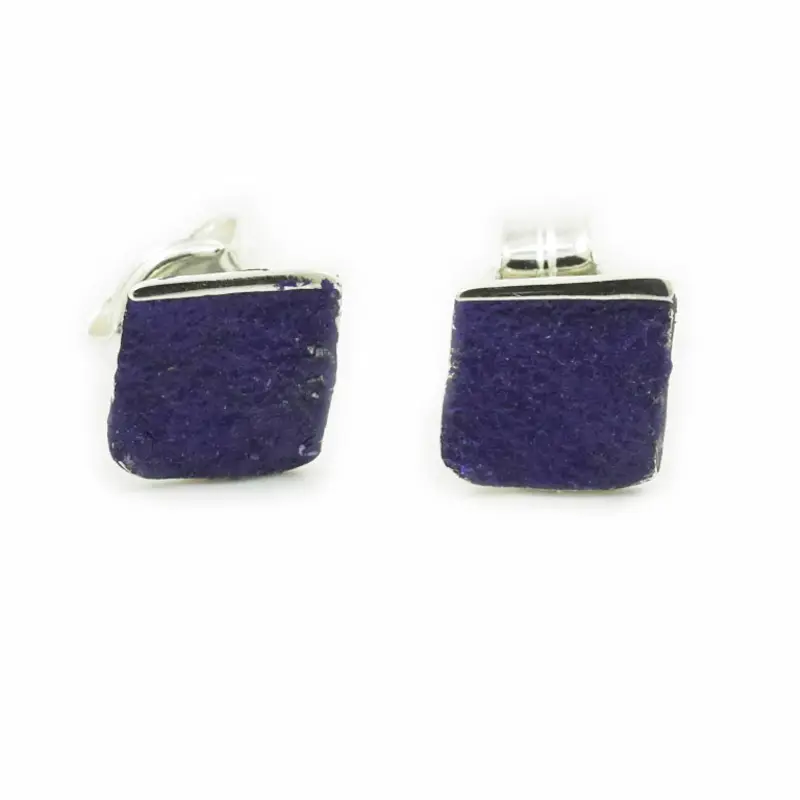 Arracades quadrades violeta